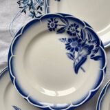 6 dessert plates Sarreguemines Digoin Model André