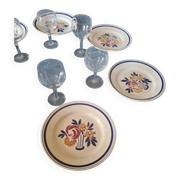 Assiettes plates porcelaine opaque HBCM