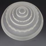 French Vintage Art Deco Skyscraper Style Opaque Glass Pendant Lamp Shade 52