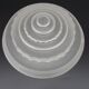 French Vintage Art Deco Skyscraper Style Opaque Glass Pendant Lamp Shade 52
