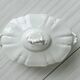 White fine porcelain soup tureen with relief decoration.
