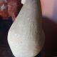 Sculpted stone lamp from the 1970s, signed.