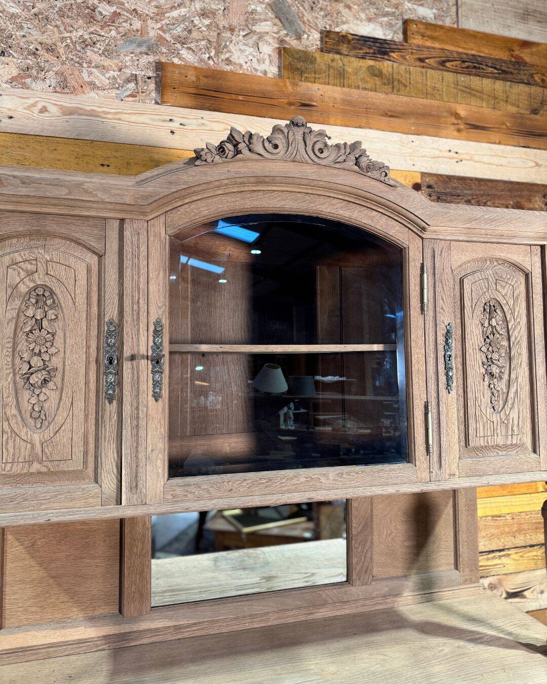 Antique oak sideboard