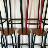 Set of 9 bar stools