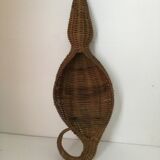 Zoomorphic wicker basket