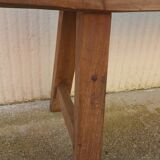 Natural wood farm bench