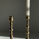 Pair of brass candle holders made in England
