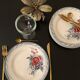 Set de 6 assiettes Digoin Sarreguemines modèle Olga