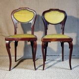 Pair of J&J KOHN Art Nouveau chairs from the Thonet era.