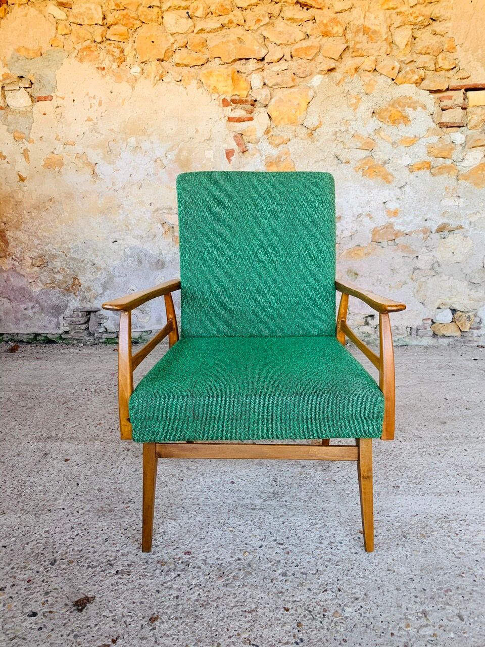 Vintage armchair in Scandinavian style circa 60