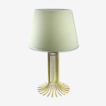 Gold metal table lamp