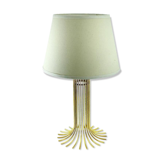 Gold metal table lamp