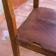 Series of 6 elm and leather chairs from the Maison Regain 60s