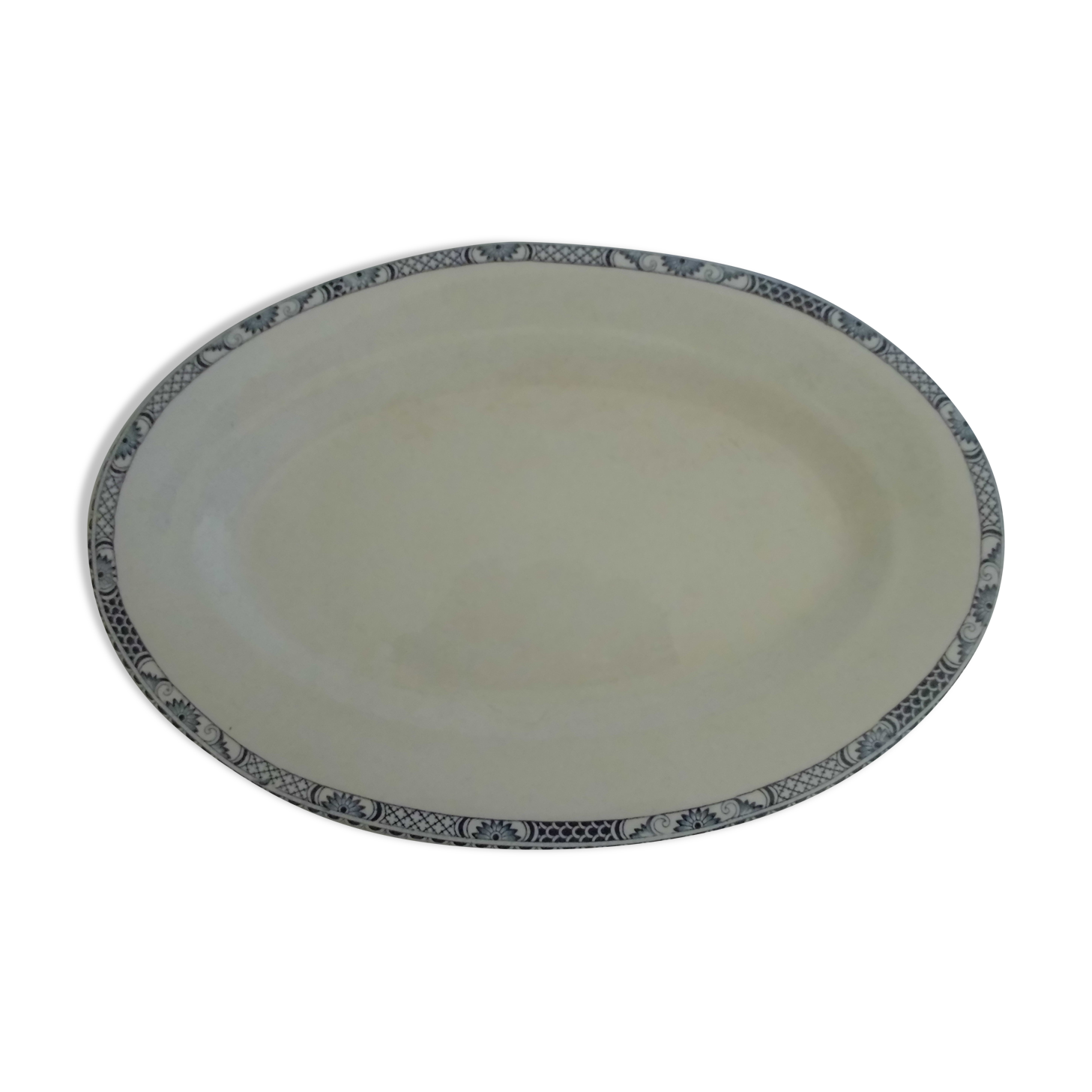 Oval presentation dish 36x24cm Terre de Fer Salins