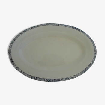 oval presentation dish 36x24cm Terre de Fer Salins