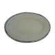 Plat de présentation oval  36x24cm Terre de Fer Salins
