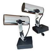 Paire d’applique/spot en chrome 80/90