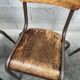 4 vintage school chairs