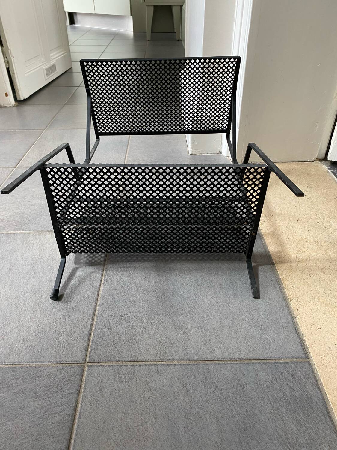 Mathieu Matégot style magazine rack