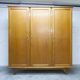 French wardrobe with tapered legs, 3 doors, 120cm hanging rail, new.