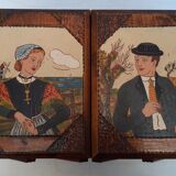 Wooden box in Breton style