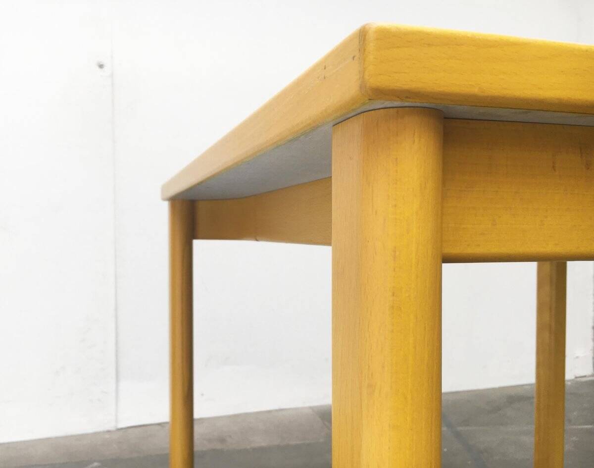 Stackable chairs and table German Lotus by Hartmut Lohmeyer for Kusch+Co, set of 3.