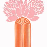 Protea II - Linocut