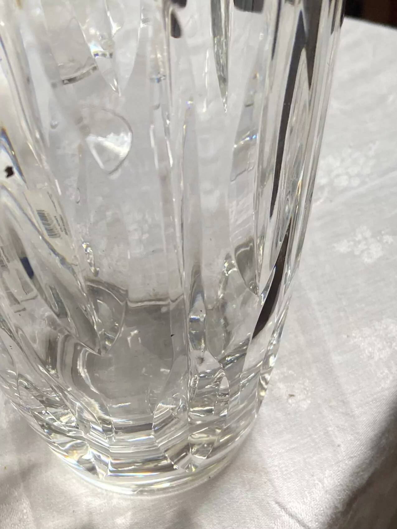 Vase en cristal, années 60