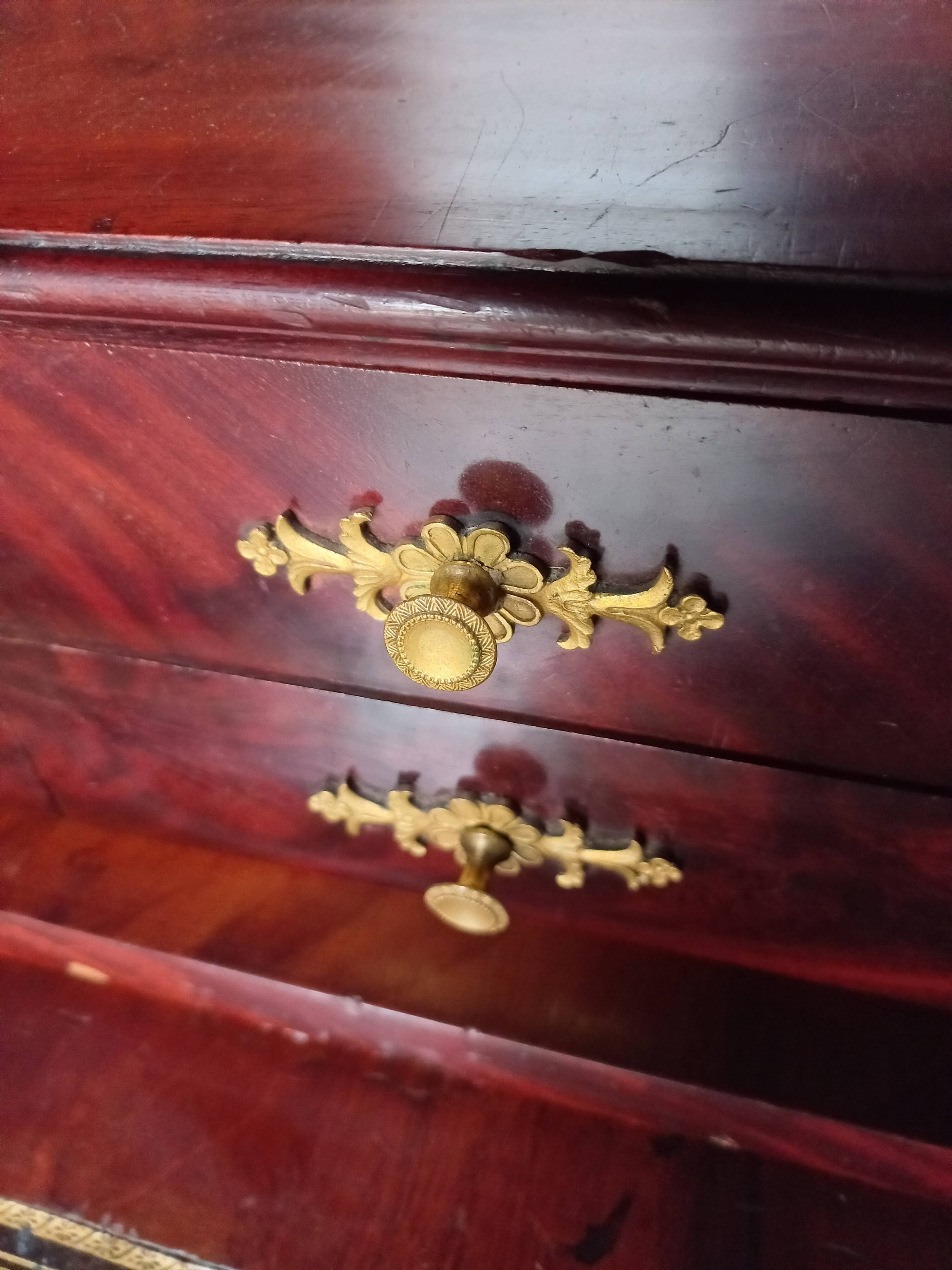 Empire Period Corinthian Bronze Secretary