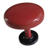 vintage red metal coat rack