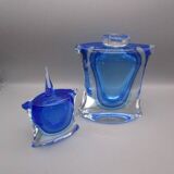 Murano - large bottle signed luigi onesto - oball glassware