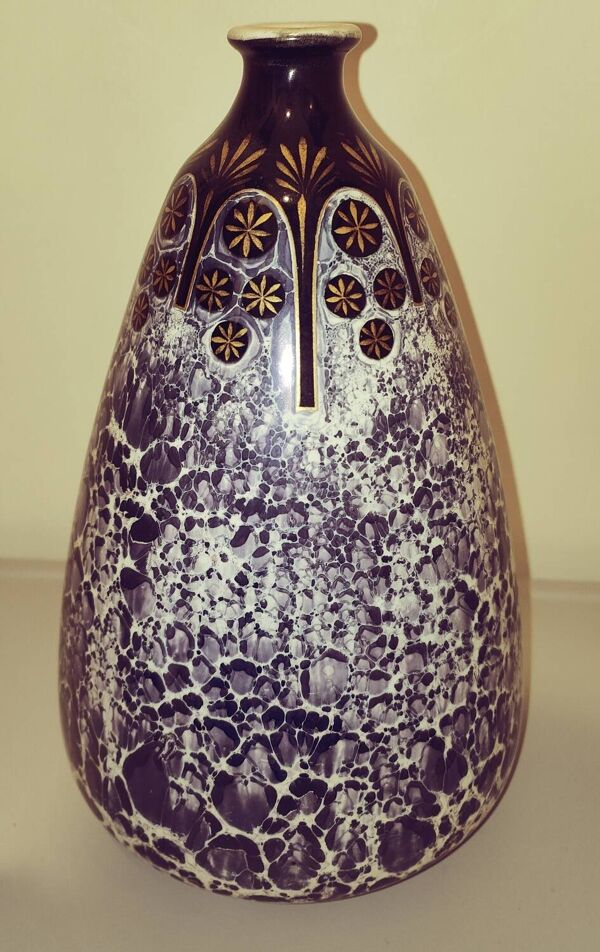 Vase en porcelaine Signé Hamage Moulin Loups