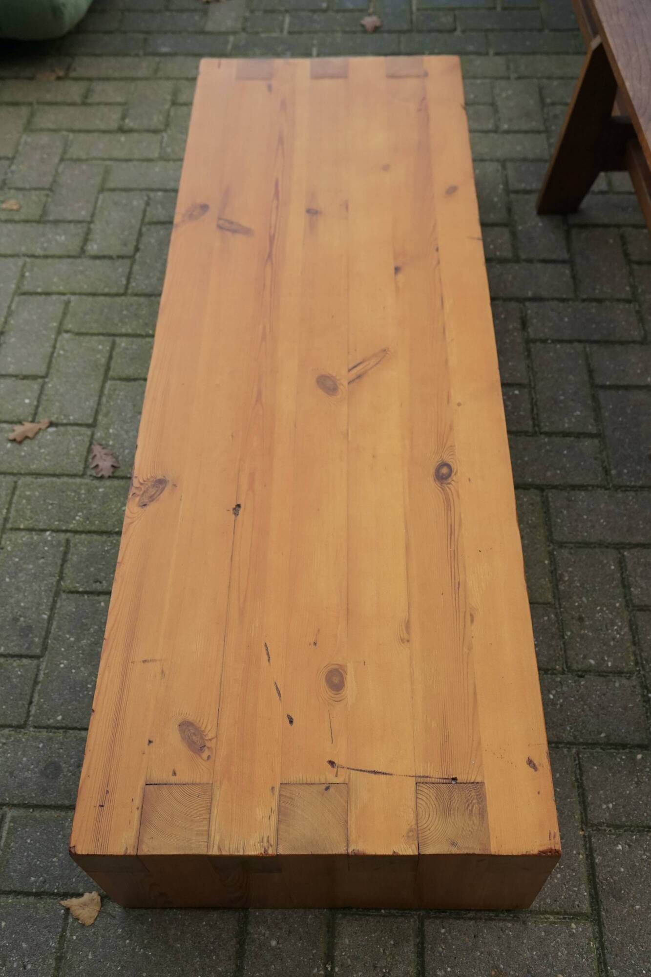 Low Pine Coffee Table in the style of Charlotte Perriand, 1960s