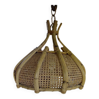 Rattan chandelier