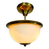 2-light brass ceiling light