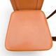 Set of 2 brown leather chairs