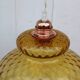 Amber yellow glass hanging