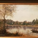 Reproduction of corot on hammered copper. helca sgdg process.
