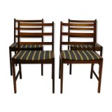 Ensemble de quatre chaises, années 60