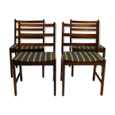 Ensemble de quatre chaises, années 60