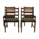 Ensemble de quatre chaises, années 60