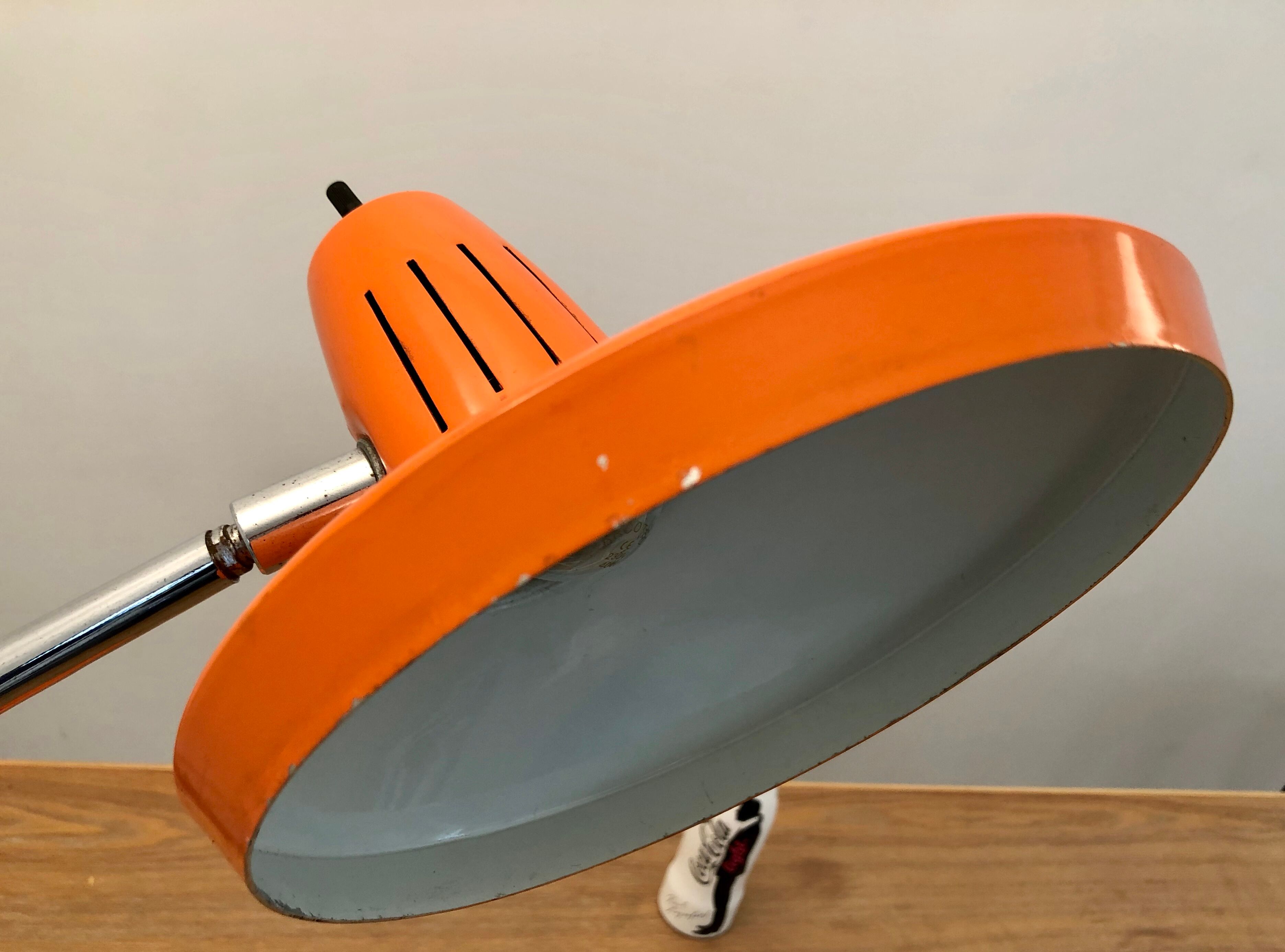 Fase Madrid office lamp vintage design 70s orange