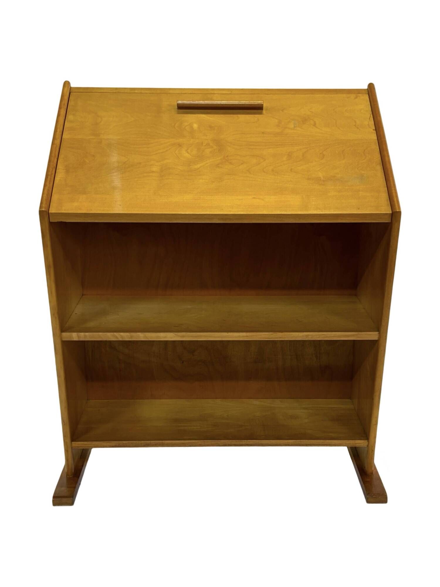 Vintage Oak Secretary Desk by Cor Alons for Den Boer Gouda