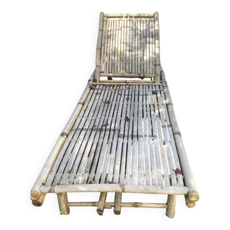 Bamboo deckchair