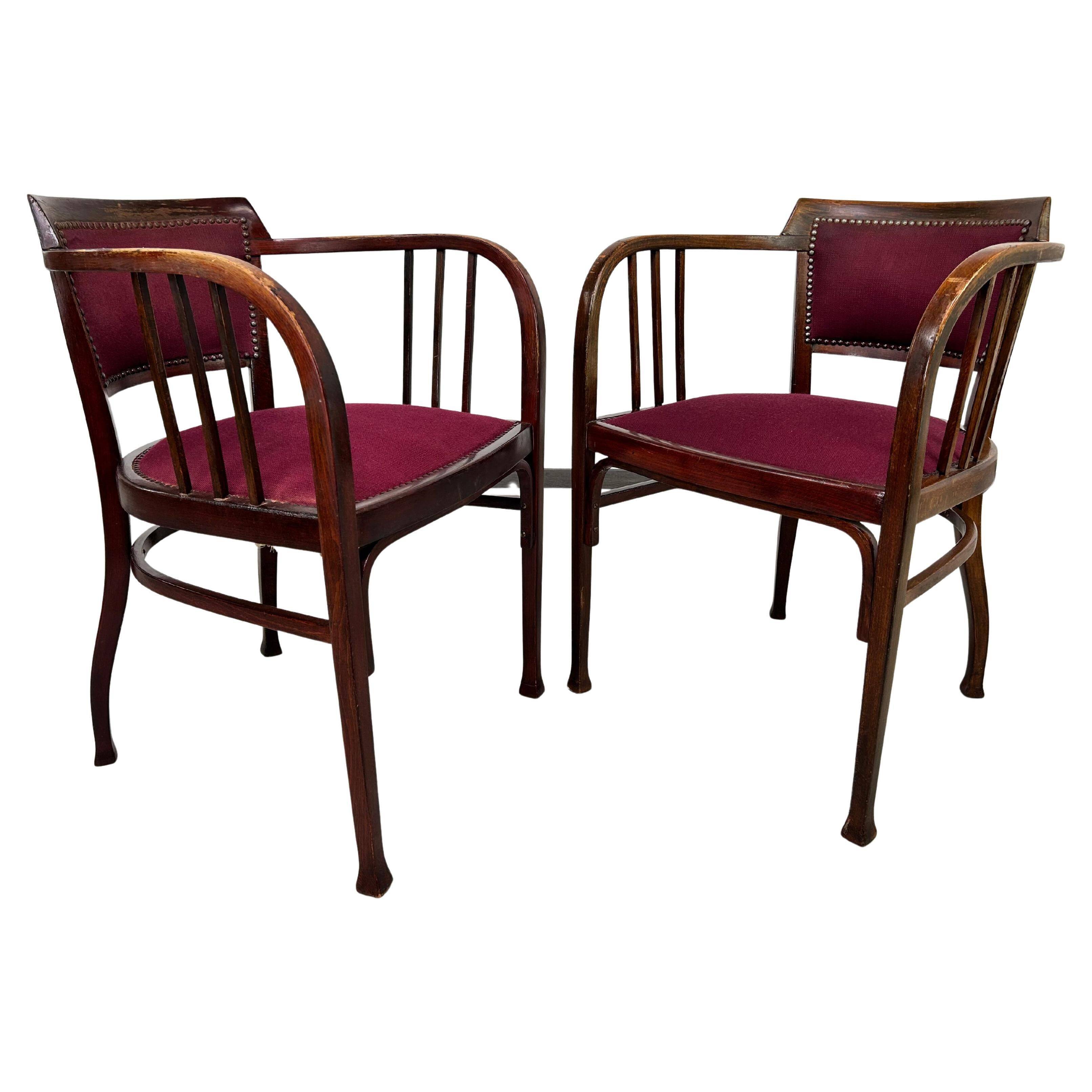 Secession Armchairs no.6513 by Otto Wagner
