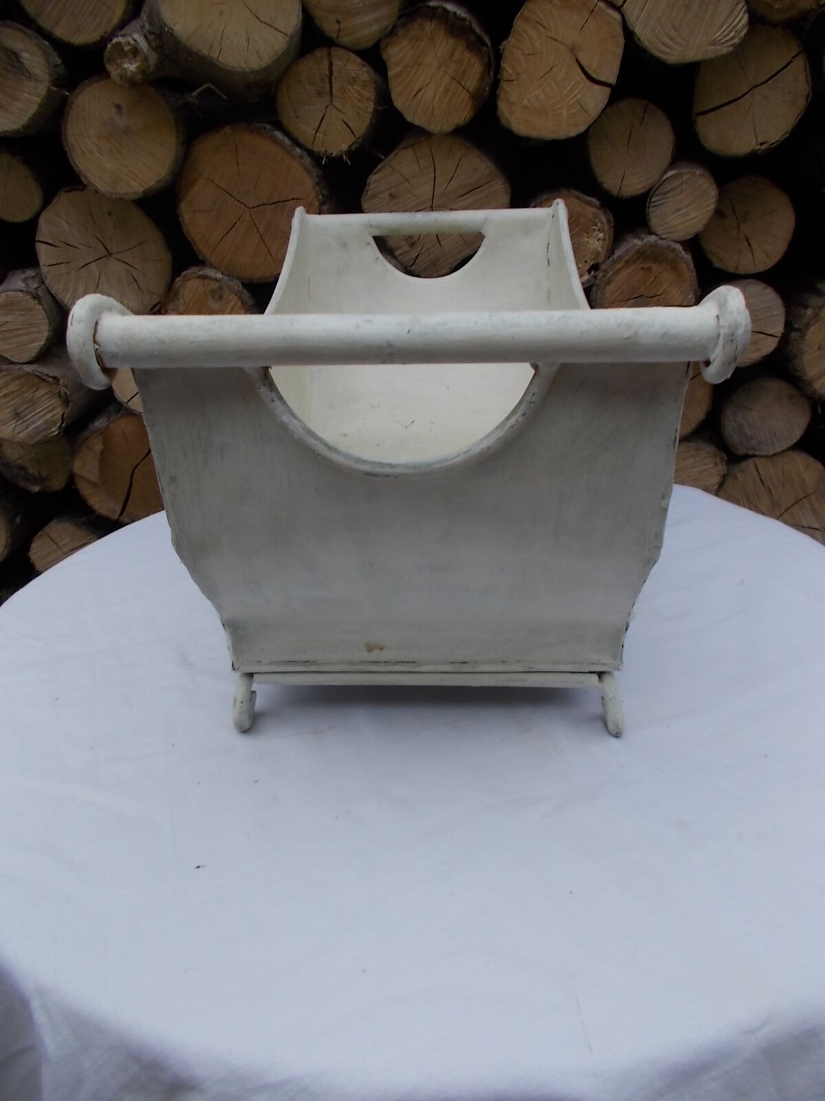 Vintage tin planter