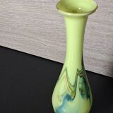 Chinese Dalian Glass vase - Snowflakes 1950