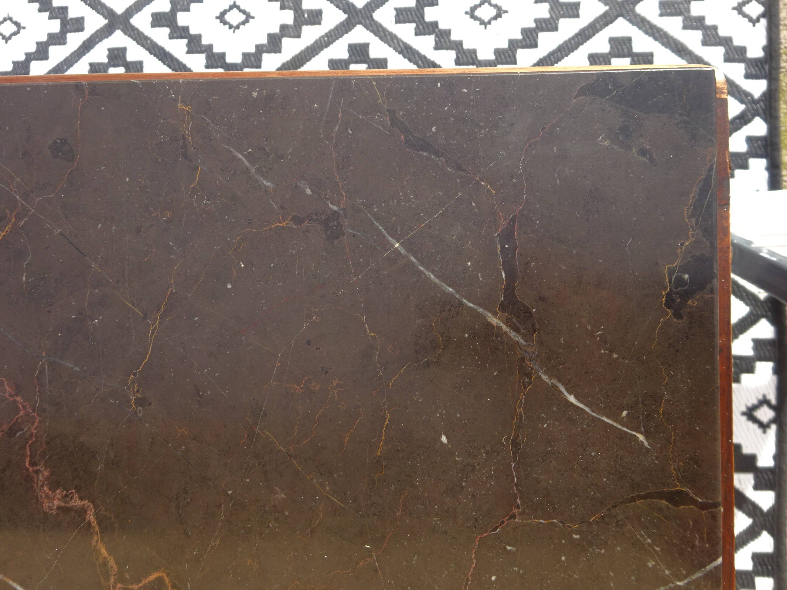 Walnut sideboard with moustache legs