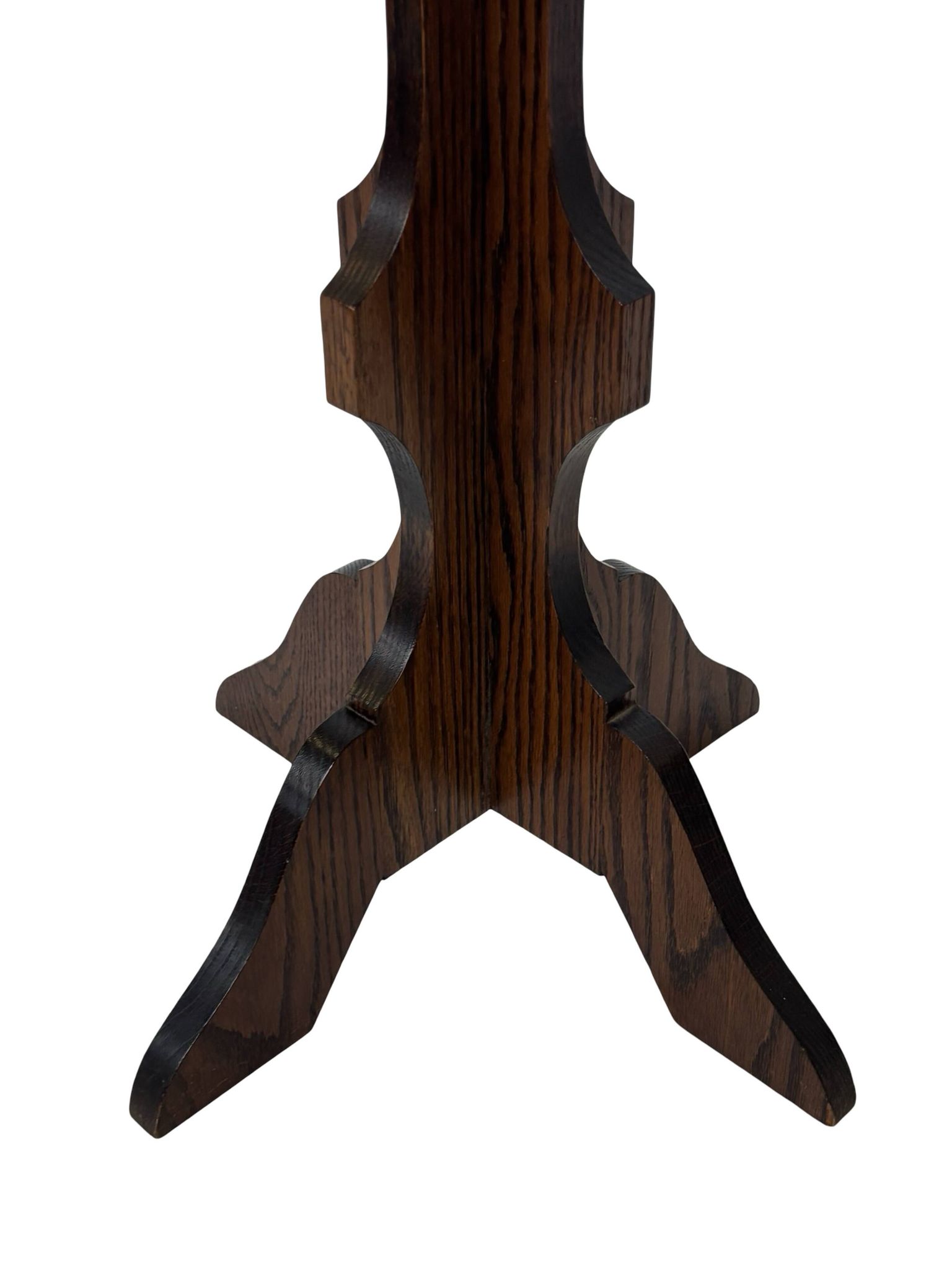 Vintage Plant Stand Side Table Oak Design minimalist