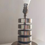 Vintage metal chrome spiral lamp foot